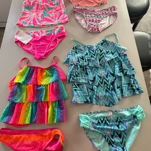 Girls swimsuits!  Bright & Sassy size 16.